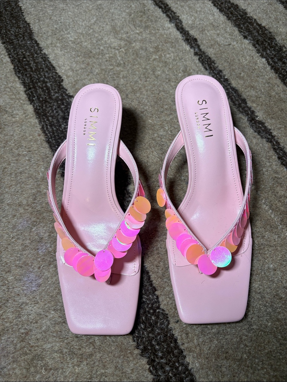 Pink Sequin Heels - Picture 3 of 3